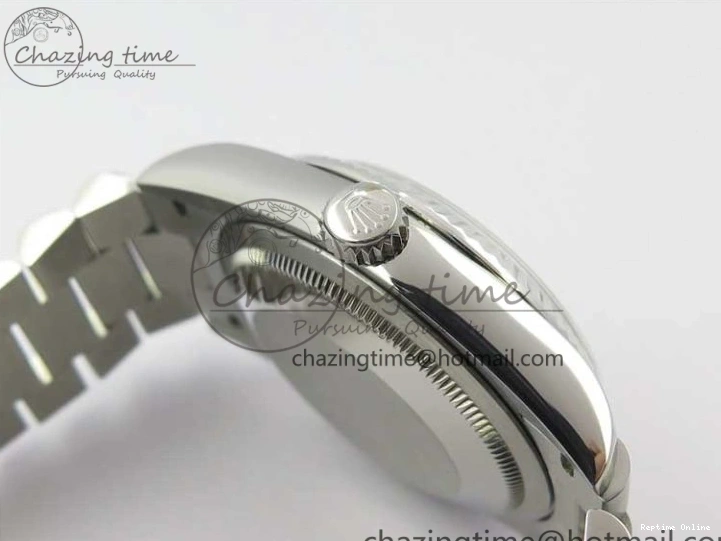0521 Day-Date 36 SS 128239 Bp Maker Best Edition White MOP Dial Crystral Markers on President Bracelet FlexibleFit 3153